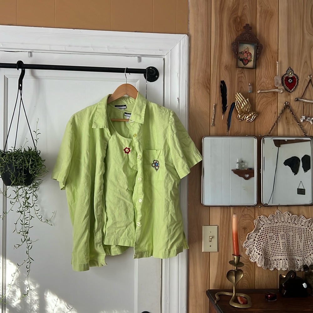 Linen shirt set